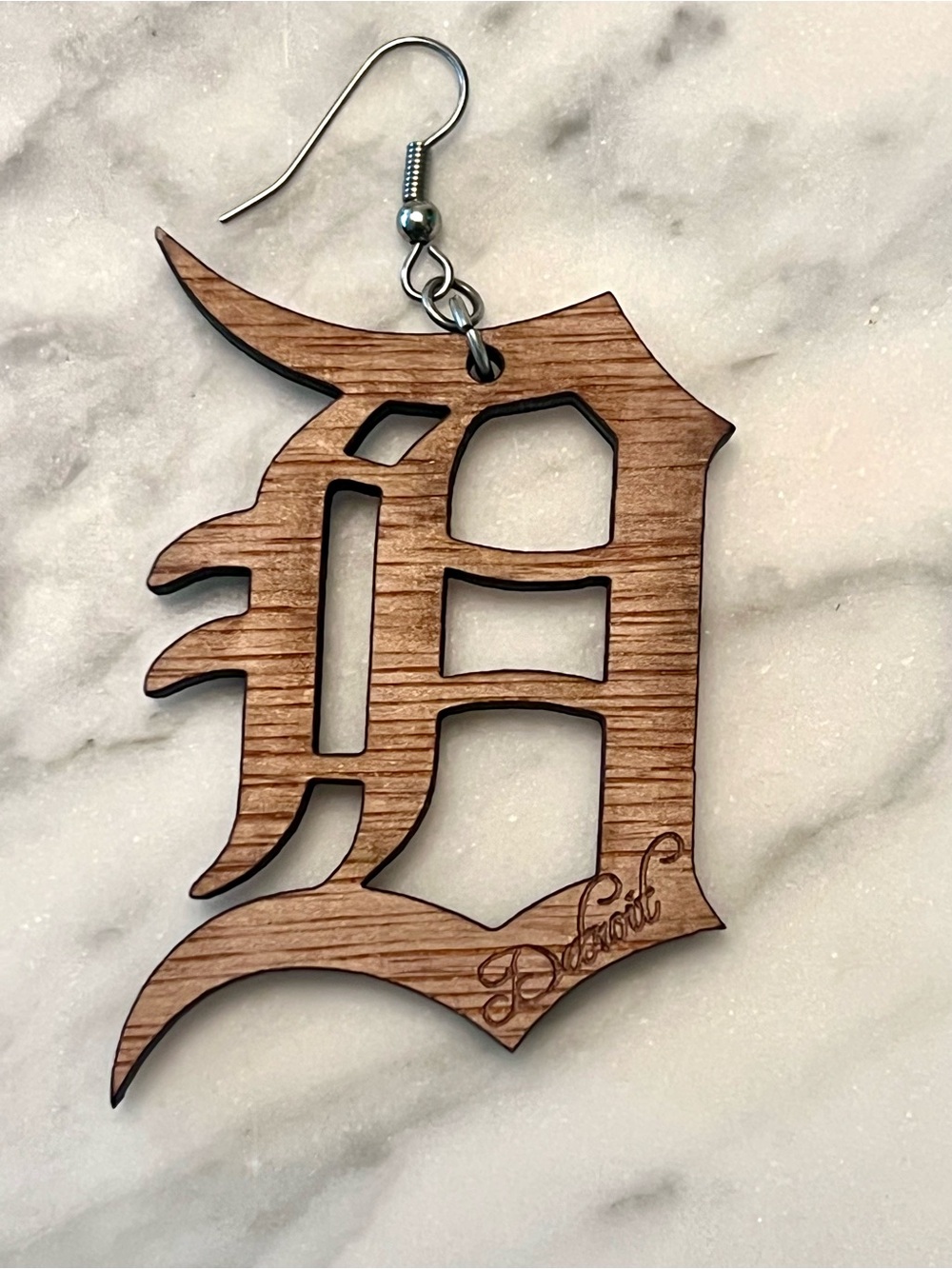Olde English “D” Detroit Tigers Earrings